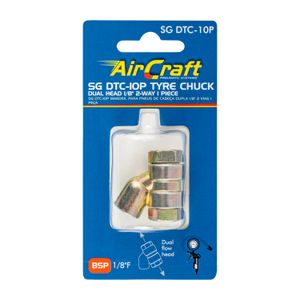 Tyre Chuck Dual Head 1/8' 2-way 1pc Carded